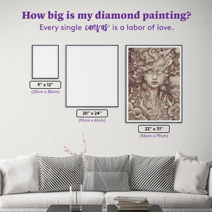 Diamond Painting Echoes From The Past 22" x 31″ (56cm x 79cm) / Round With 27 Colors Including 3 ABs / 55,919