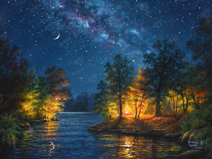 Diamond Painting Evening Melodies 36.6" x 27.6″ (93cm x 70cm) / Square with 31 Colors including 2 ABs / 102,213