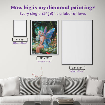 Diamond Painting Fairy Lights 22" x 28″ (56cm x 71cm) / Square With 60 Colors Including 4 ABs / 62,101