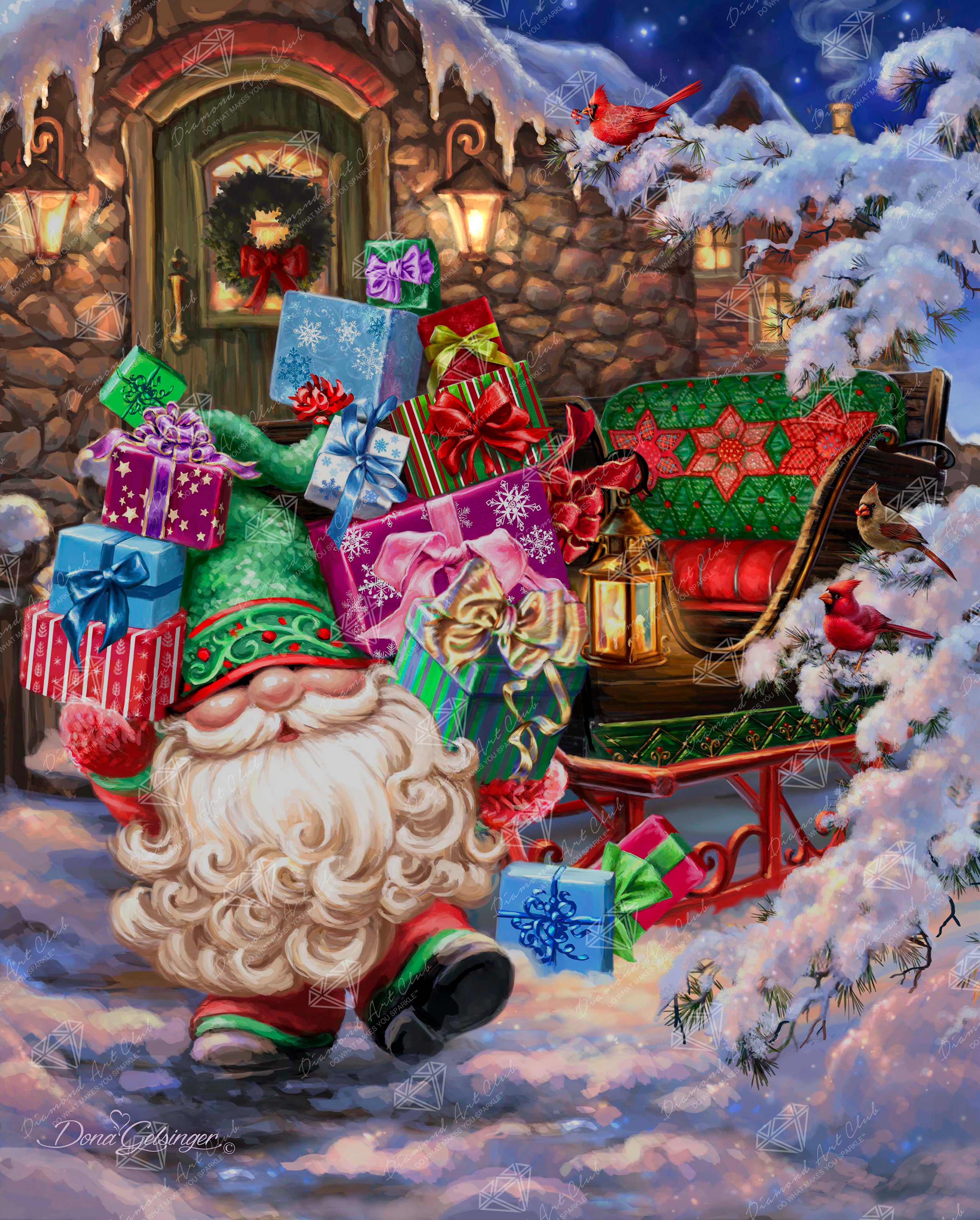 Christmas gnome retailer trio diamond art club