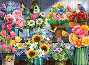 Diamond Painting Flower Market 37.4" x 27.6" (95cm x 70cm) / Square with 58 Colors including 4 ABs / 107,061