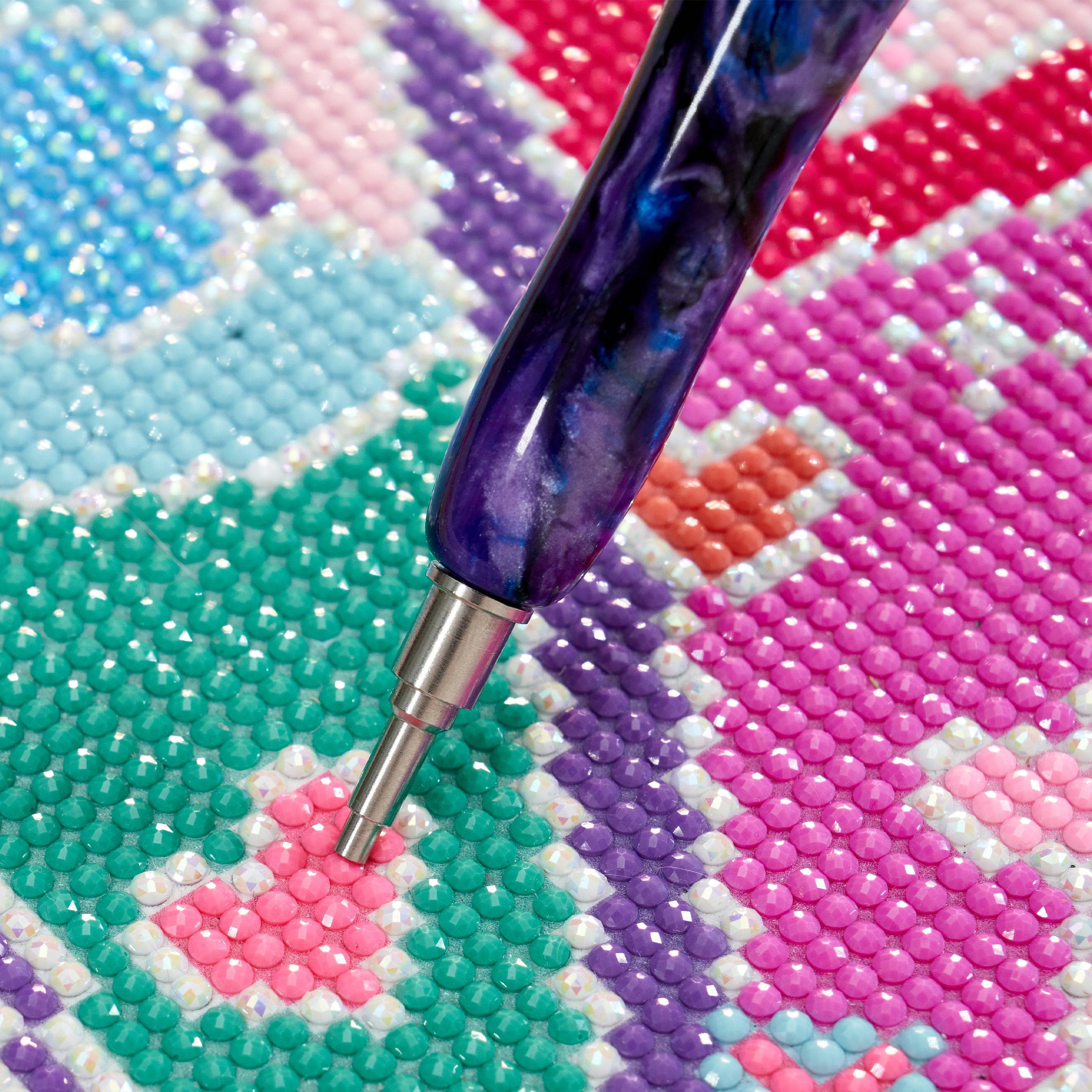 Volitaous 14 Pieces Metal Tips for Diamond Painting Pen Kits, Resin Diamond  Painting Pens Ergonomic Comfort Grip, Diamond Art Tools for DIY Craft