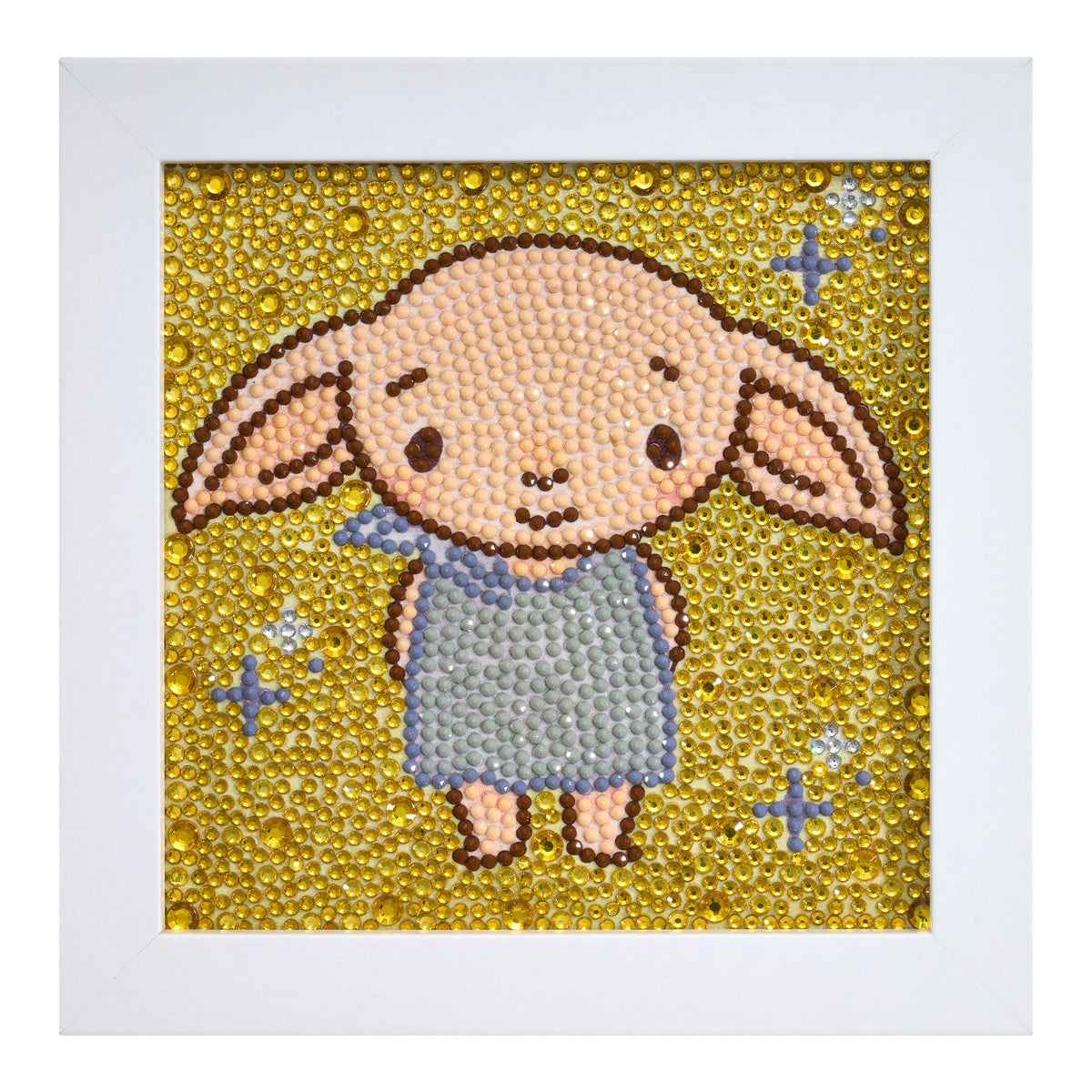 Diamond Painting Frameables™ - Enchanting Dobby 6" x 6" (15cm x 15cm) / Round With 9 Colors Including 4 Iridescent Diamonds / 2,122