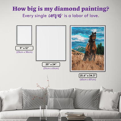 Diamond Painting Freedom 25.6" x 34.3" (65cm x 87cm) / Square with 48 Colors including 5 ABs / 91,089