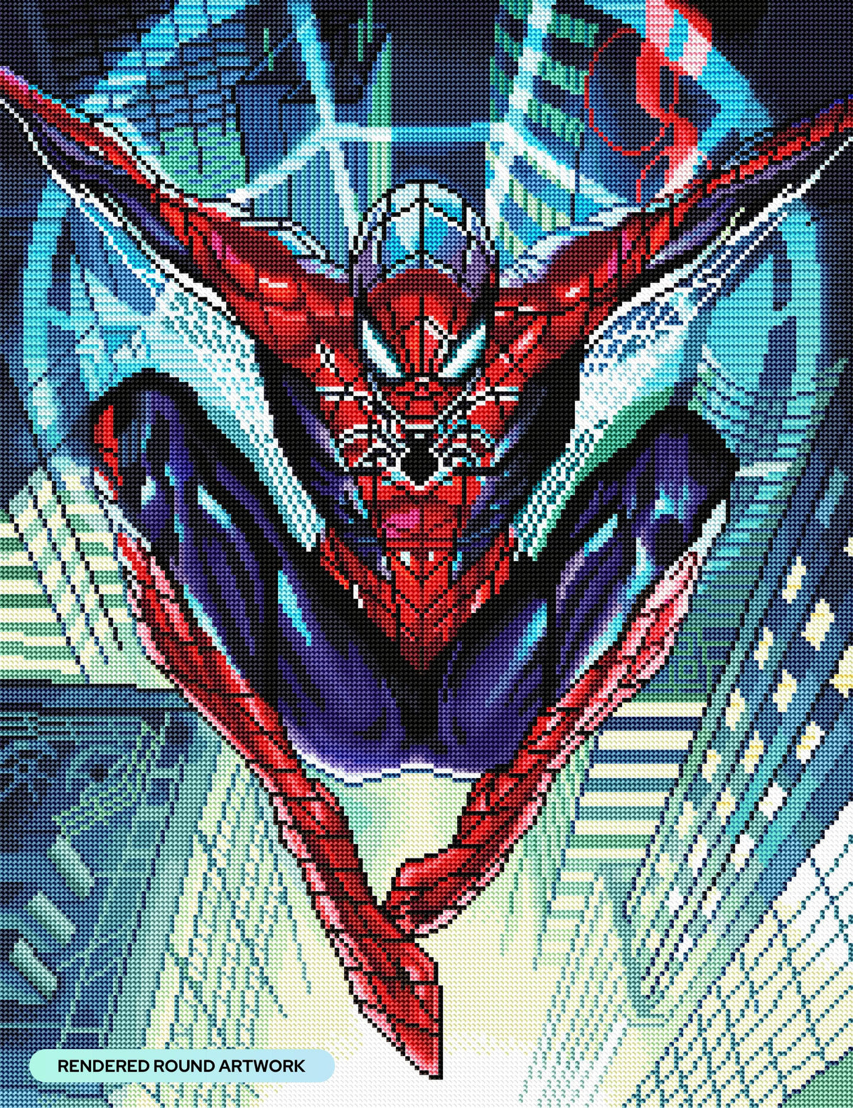 Diamond Painting Friendly Neighborhood Spider-Man™ 20" x 26" (50.7cm x 65.8cm) / Round with 49 Colors including 4 ABs / 42,535