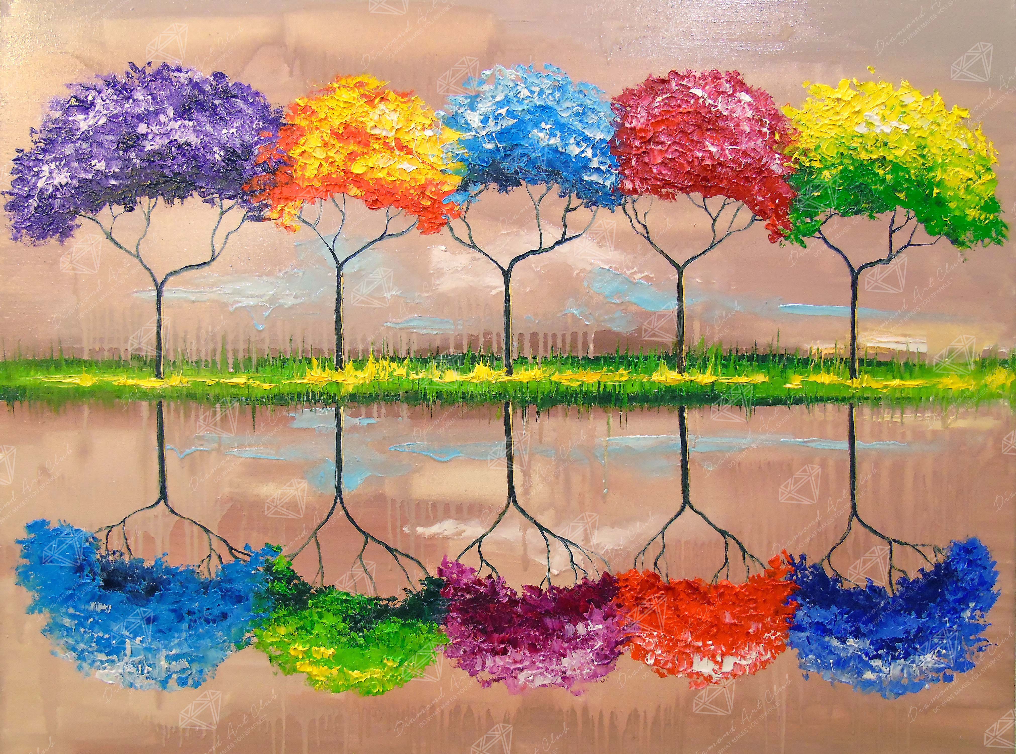 Diamond Art Club Rainbow newest Tree