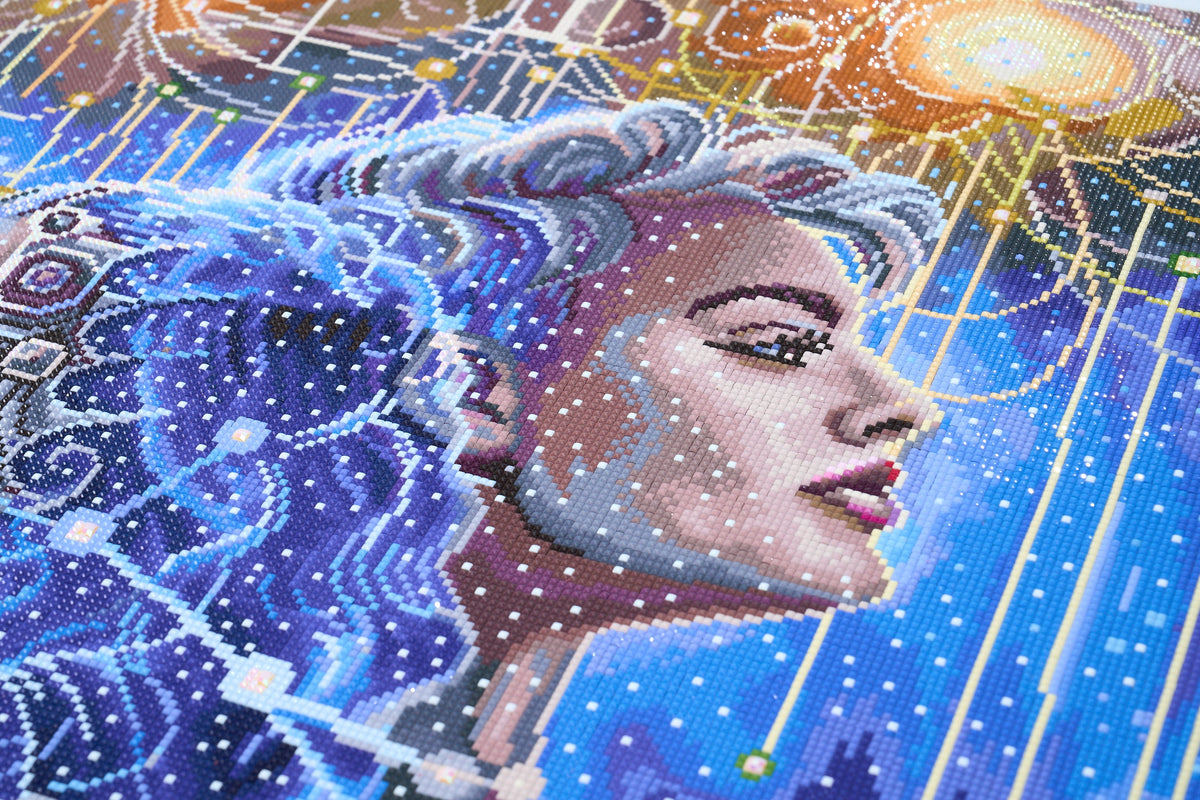 Diamond Painting Gemini 25.6" x 31.9" (65cm x 81cm) / Square with 74 Colors including 4 ABs and 4 Fairy Dust Diamonds and 1 Special Diamond / 84,574