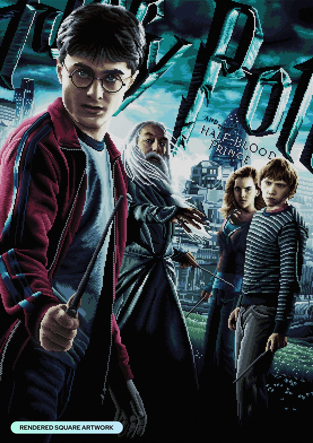 Diamond Painting Harry Potter and the Half-Blood Prince 27.6" x 39" (70cm x 99cm) / Square With 57 Colors Including 2 ABs and 2 Fairy Dust Diamonds / 108,584