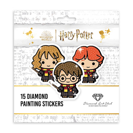 Diamond Painting Harry Potter™ Diamond Painting Stickers (15 pack) 7.9" x 7.9" (20cm x 20cm) / Round With 27 Colors Including 23 ABs and 1 Fairy Dust Diamond / 2,031