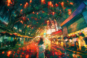 Diamond Painting Hong Kong Lights 33" x 22" (83.7cm x 55.8cm) / Square with 58 Colors including 5 ABs / 75,264