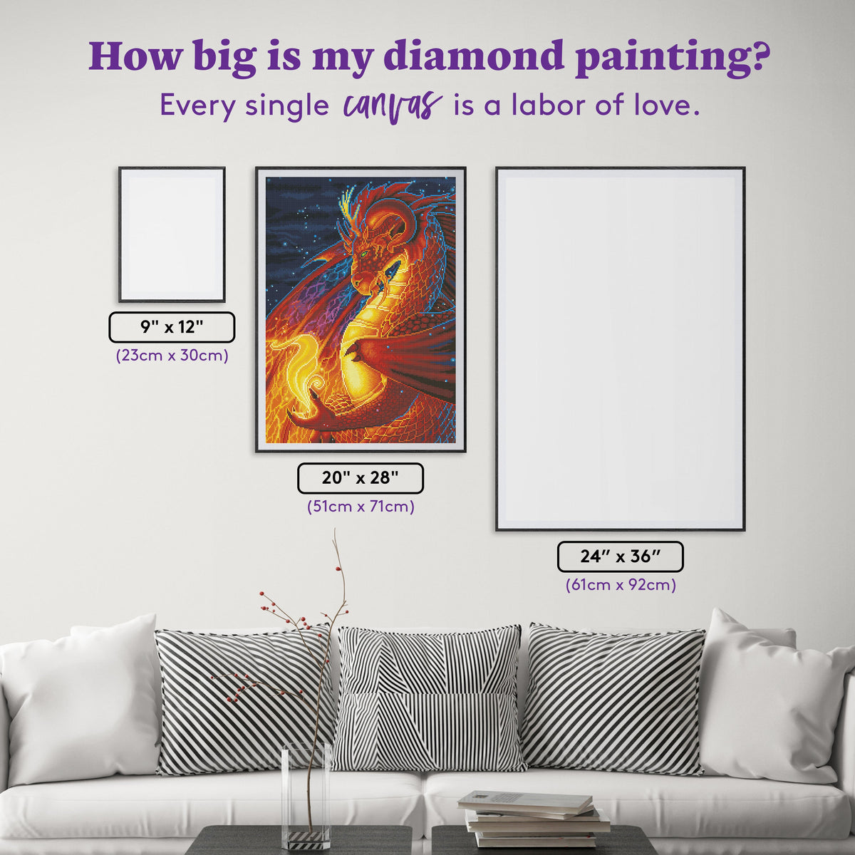 Diamond Painting I Am 20" x 28″ (51cm x 71cm) / Round With 29 Colors Including 2 ABs / 35,361