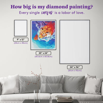 Diamond Painting In Between Dreams 20" x 24" (50.6cm x 60.8cm) / Round With 64 Colors Including 2 ABs and 4 Fairy Dust Diamonds / 40,664