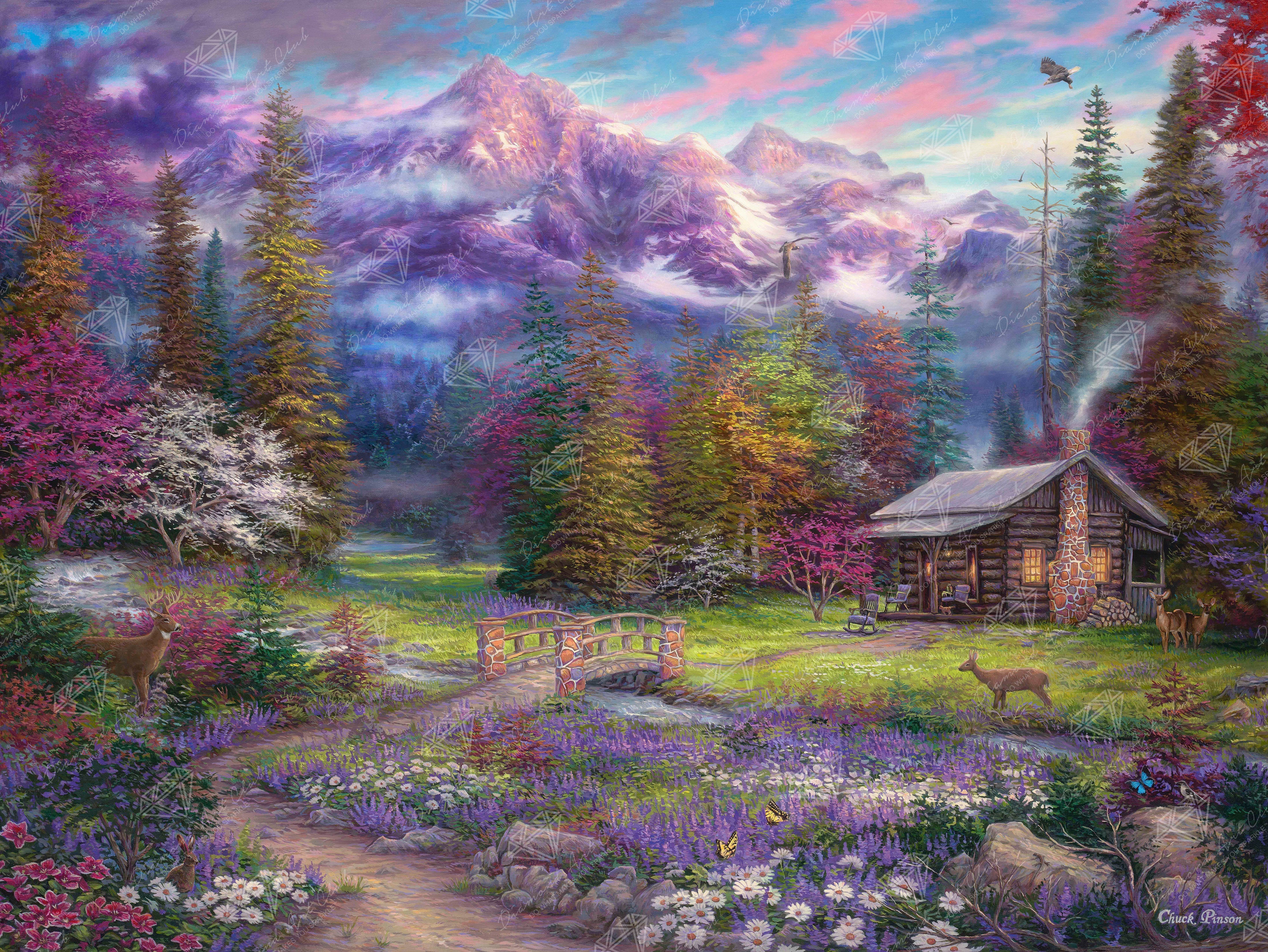 Inspiration of Spring Meadows - Diamond Art factory Club Kit