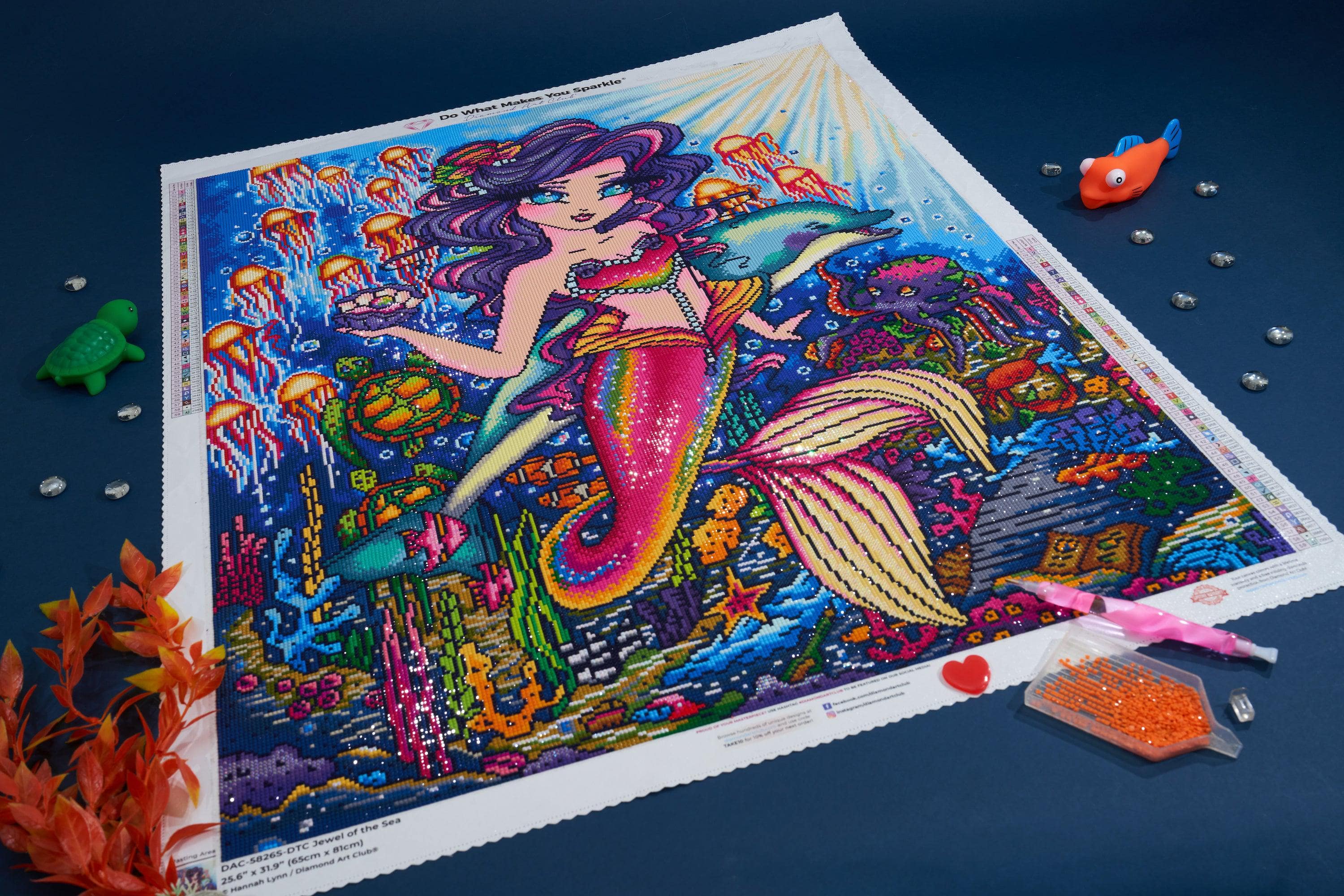 Diamond Painting a Coloring Page!