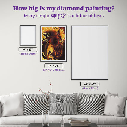 Diamond Painting Know Your Power 17" x 24" (42.7cm x 60.8cm) / Round With 24 Colors Including 2 ABs and 2 Fairy Dust Diamonds / 34,255