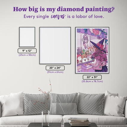 Diamond Painting Magic Arcades 22" x 31" (55.8cm x 78.7cm) / Round with 66 Colors including 2 ABs and 2 Iridescent Diamonds and 2 Fairy Dust Diamonds and 1 Special Diamond / 55,795