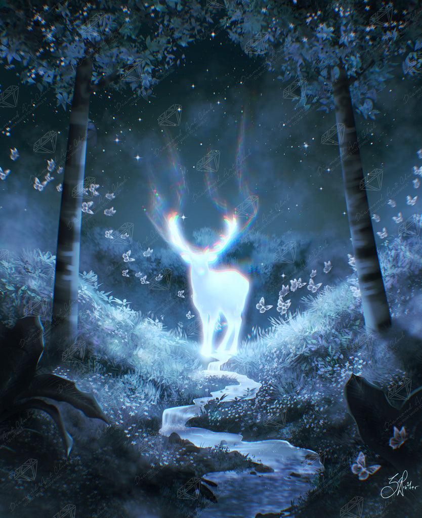 Diamond Painting Majestic Red Deer In The Forest – Diamonds Wizard