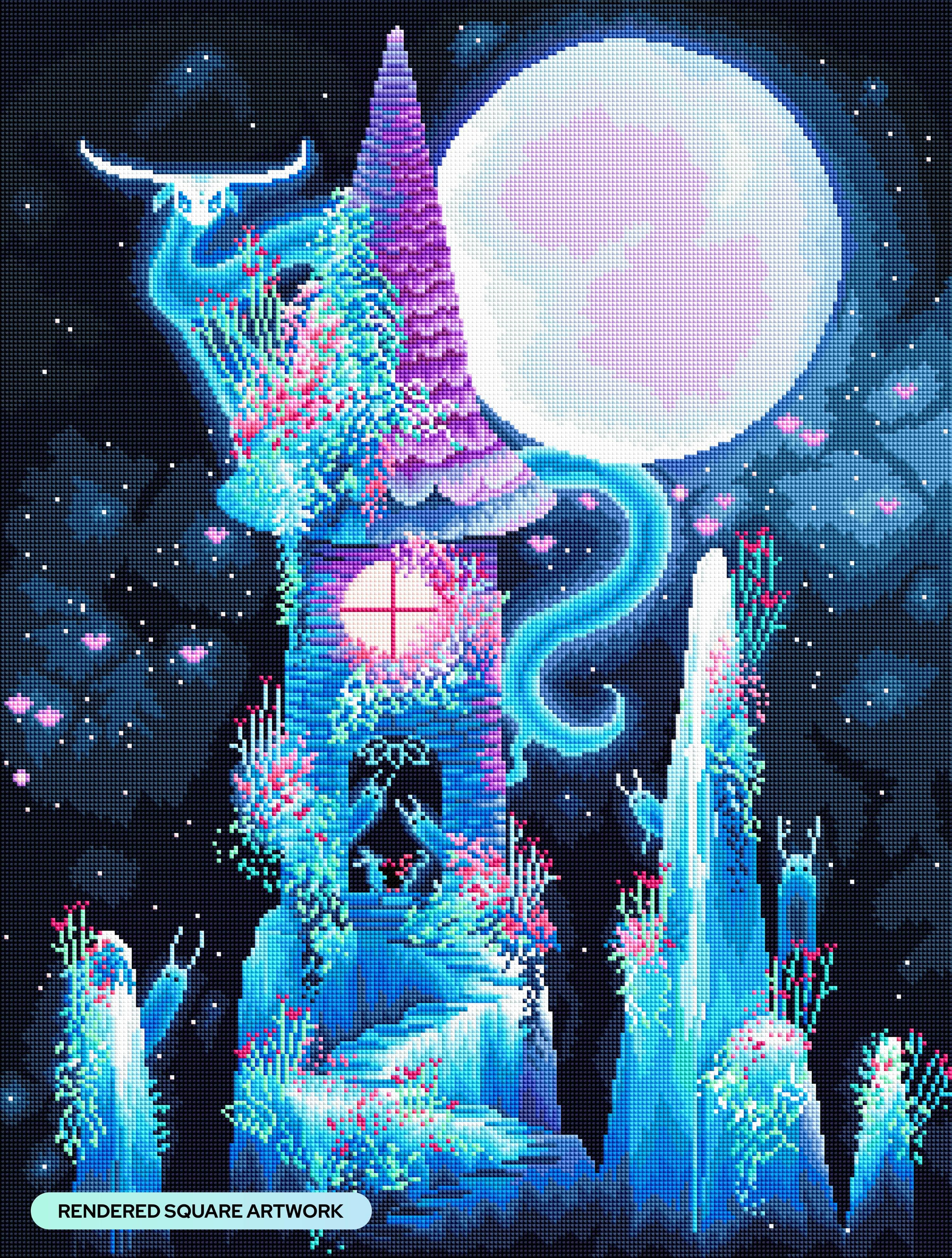 Diamond Painting Magic Mushroom Anime, Full Image - Painting