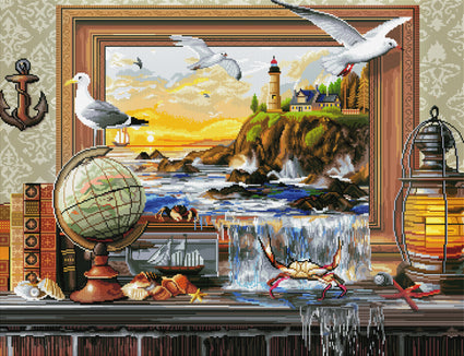 Diamond Painting Marine to Life 36.2" x 27.6″ (92cm x 70cm) / Square with 61 Colors including 2 ABs / 101,105