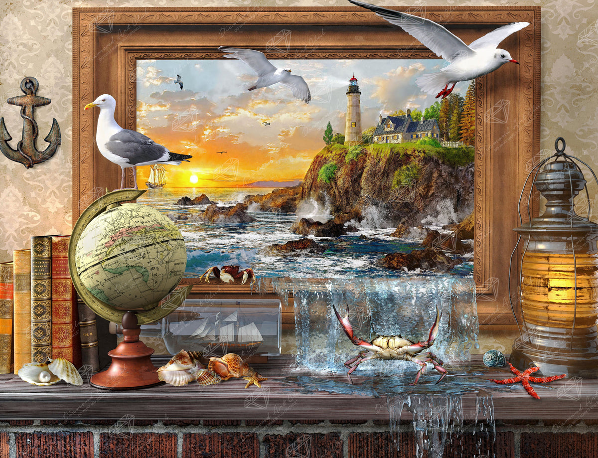 Diamond Painting Marine to Life 36.2" x 27.6″ (92cm x 70cm) / Square with 61 Colors including 2 ABs / 101,105