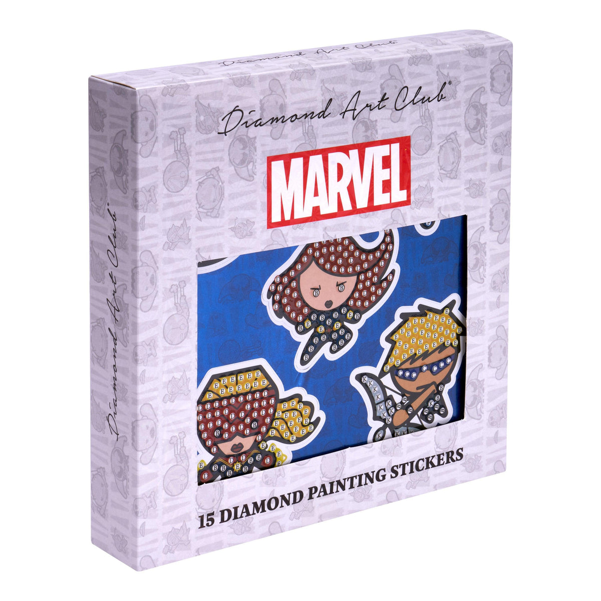 Diamond Painting Marvel Stickers (15 count)