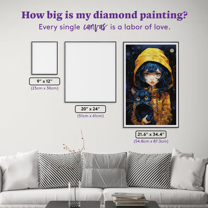 Diamond Painting Midnight Explorers 21.6" x 34.4" (54.8cm x 87.3cm) / Round with 42 Colors including 2 ABs and 1 Fairy Dust Diamond / 63,083