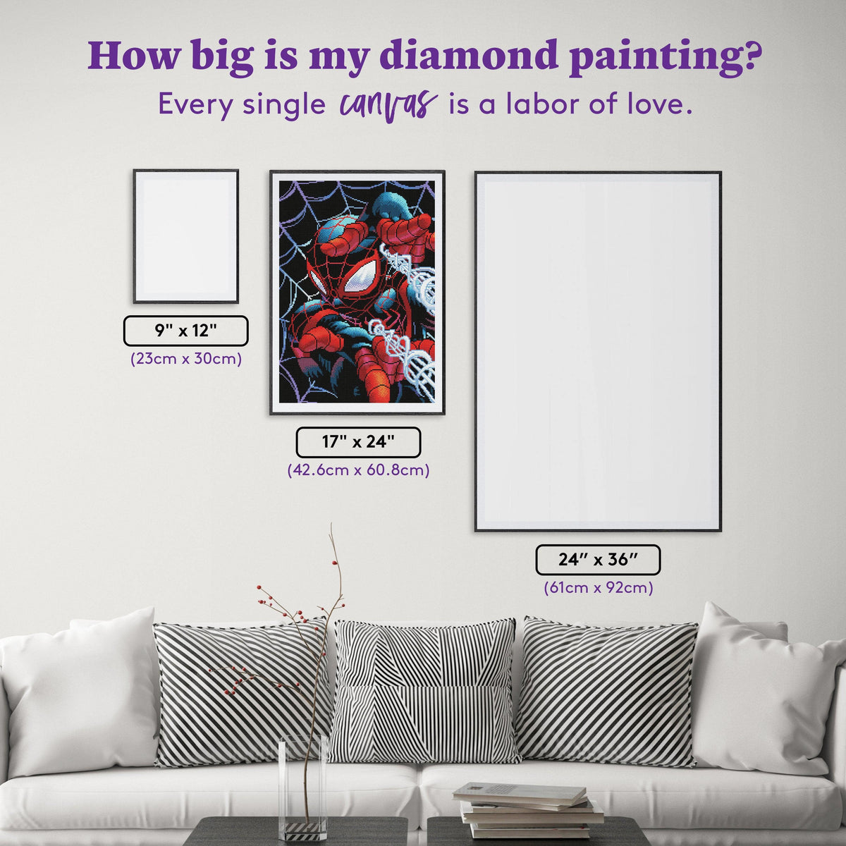 Diamond Painting Miles Morales™ 17" x 24" (42.6cm x 60.8cm) / Round With 28 Colors Including 2 ABs and 1 Fairy Dust Diamonds / 32,984