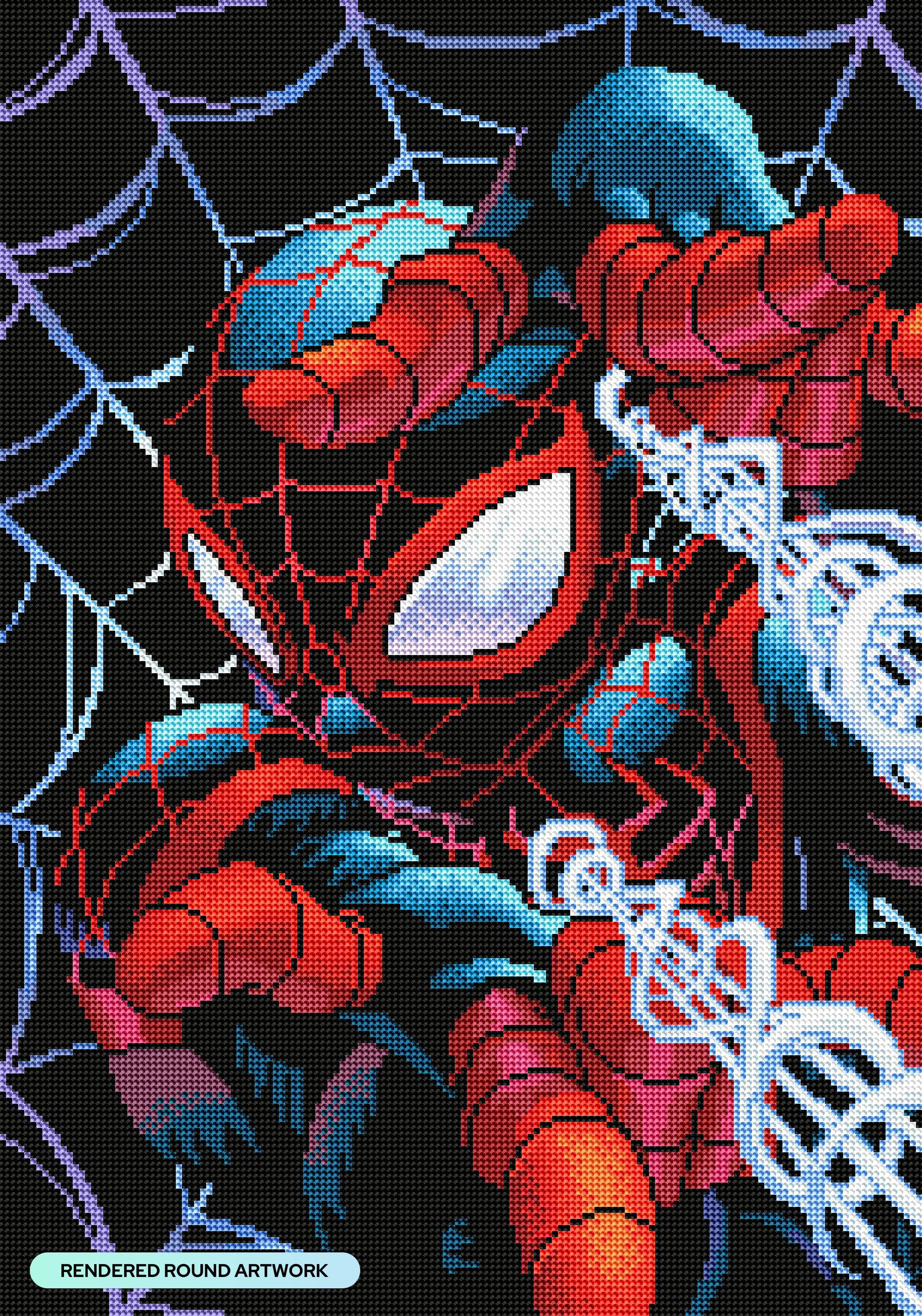 Progress on Spiderman! : r/diamondpainting