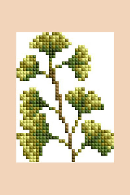 Diamond Painting Mini Dazzles - Trees & Leaves 3x4"(7.6cm"x10.2cm) / Square With 15 Colors Including 1 AB and 14 Fairy Dust Diamonds / 3,709