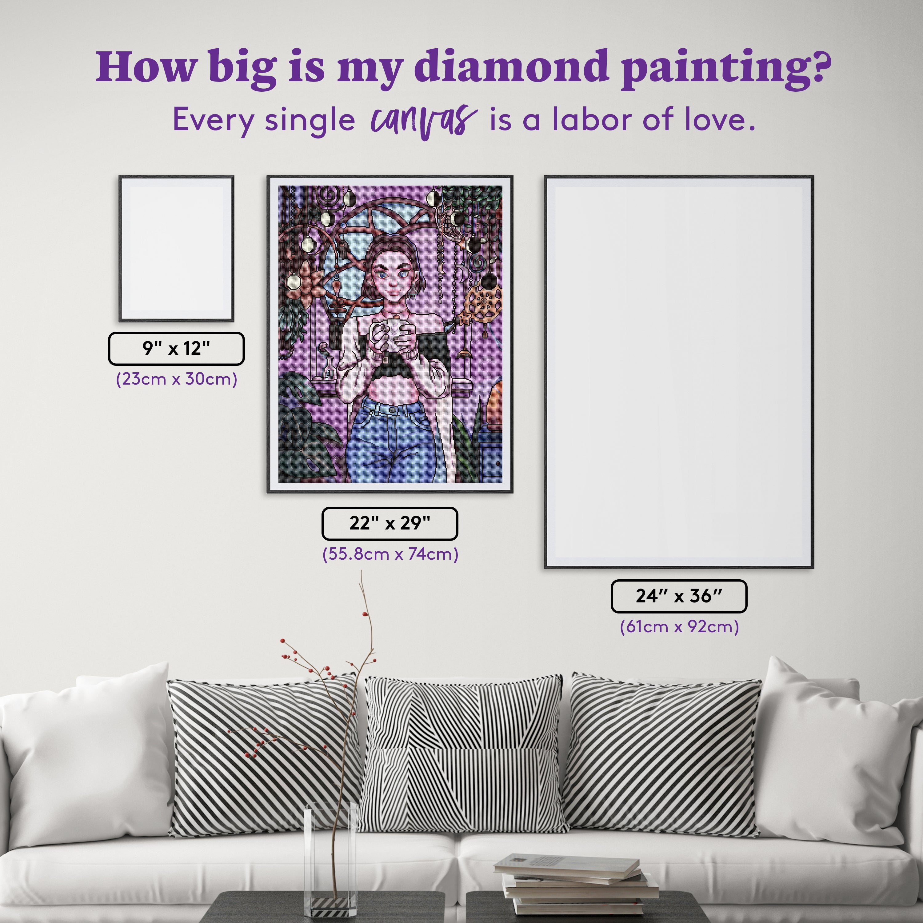 Wolf Diamond Painting Kits,3d Diamond Art Painting,anime Diamond Painting  For Aesthetic Room Decor