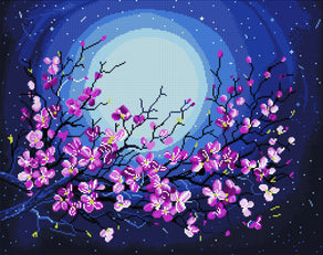 Diamond Painting Moonlight 28" x 22" (71cm x 56cm) / Round With 23 Colors Including 4 ABs / 50,148