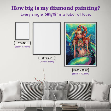 Diamond Painting Nemesis 25.6" x 35.8" (65cm x 90.8cm) / Square with 81 Colors including 1 AB and 1 Special Diamond and 1 Electro Diamond and 6 Fairy Dust Diamonds / 95,265