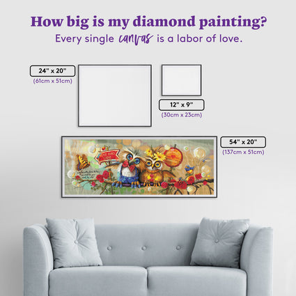 Diamond Painting Next To You 54" x 20" (137cm x 51cm) / Square with 64 Colors including 5 ABs / 109,143