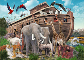 Diamond Painting Noah's Ark 39" x 27.6" (98.8cm x 69.9cm) / Square with 70 Colors including 2 ABs and 3 Fairy Dust Diamonds / 111,557