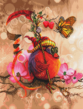 Diamond Painting ODIE - Guardians of the Garden 17" x 22" (42.8cm x 55.8cm) / Square with 51 Colors including 5 ABs / 38,528