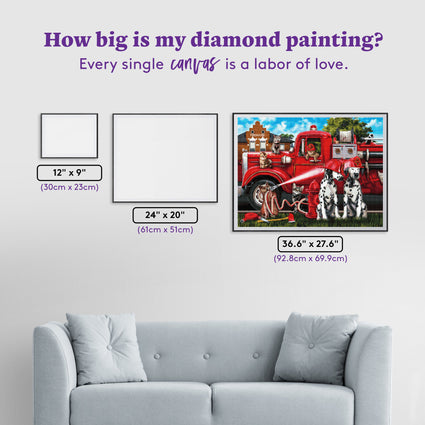 Diamond Painting Off-Duty Fun 36.6" x 27.6" (92.8cm x 69.9cm) / Square With 73 Colors Including 2 ABs and 3 Fairy Dust Diamonds / 104,813