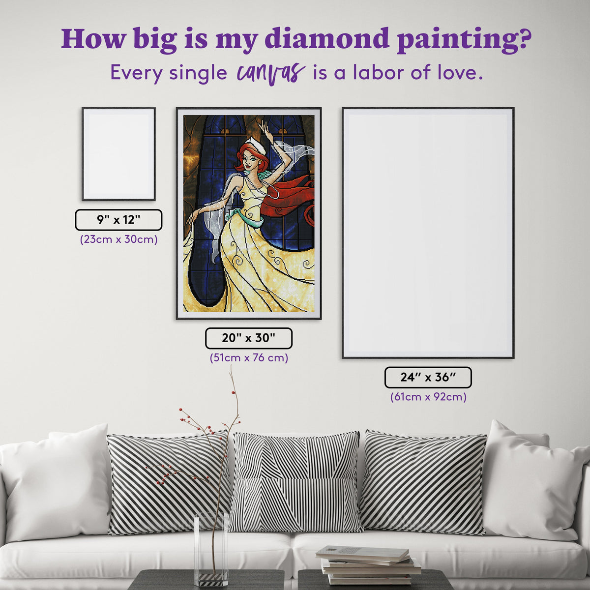 Diamond Painting Once Upon a December 20" x 30″ (51cm x 76 cm) / Round with 40 Colors Including 1 AB / 48,600