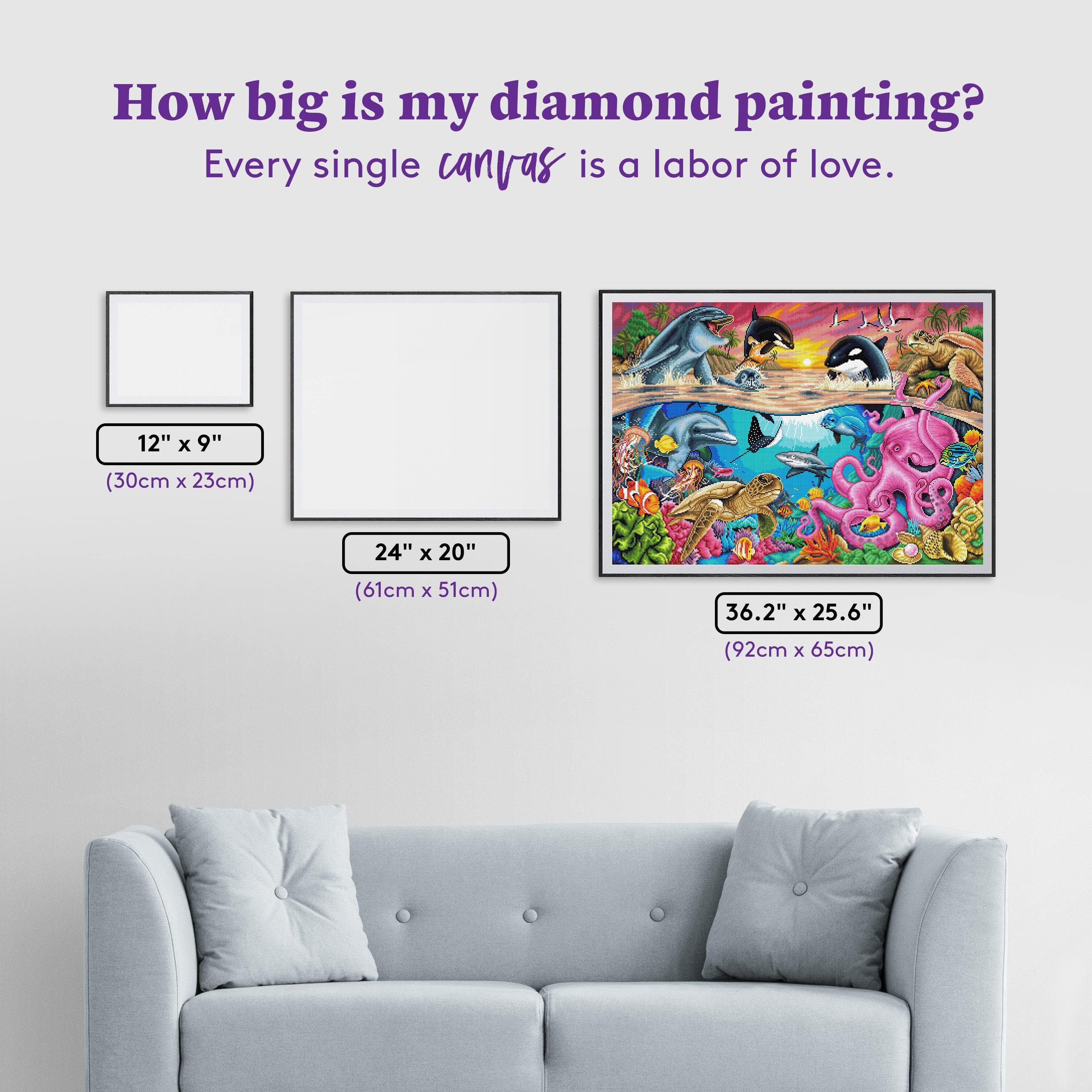 Honu's Dance Diamond Painting Kit (Full Drill) – Paint With Diamonds