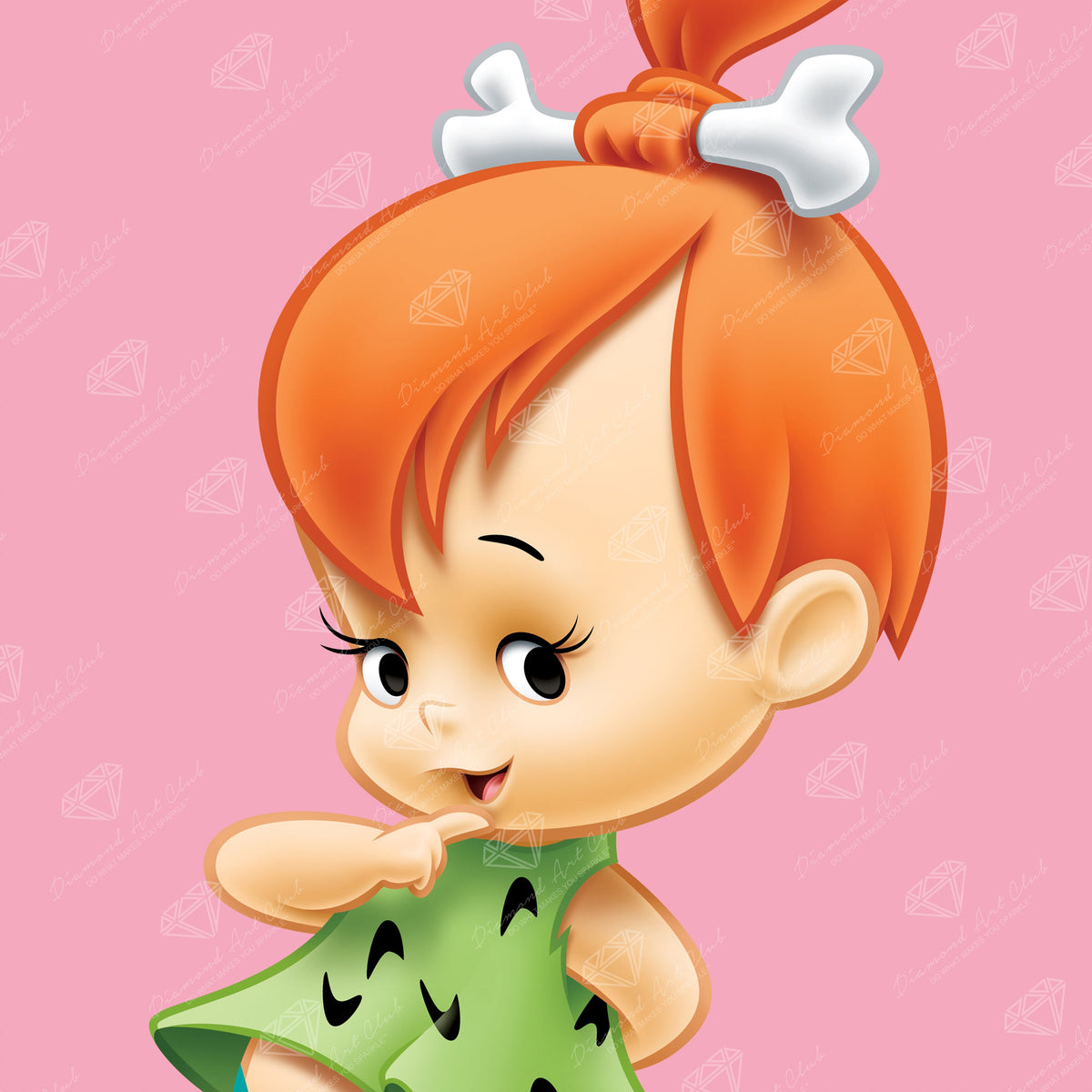 Diamond Painting Pebbles Flintstone 13" x 13" (32.8cm x 32.8cm) / Round With 27 Colors including 2 AB Diamonds / 13,689