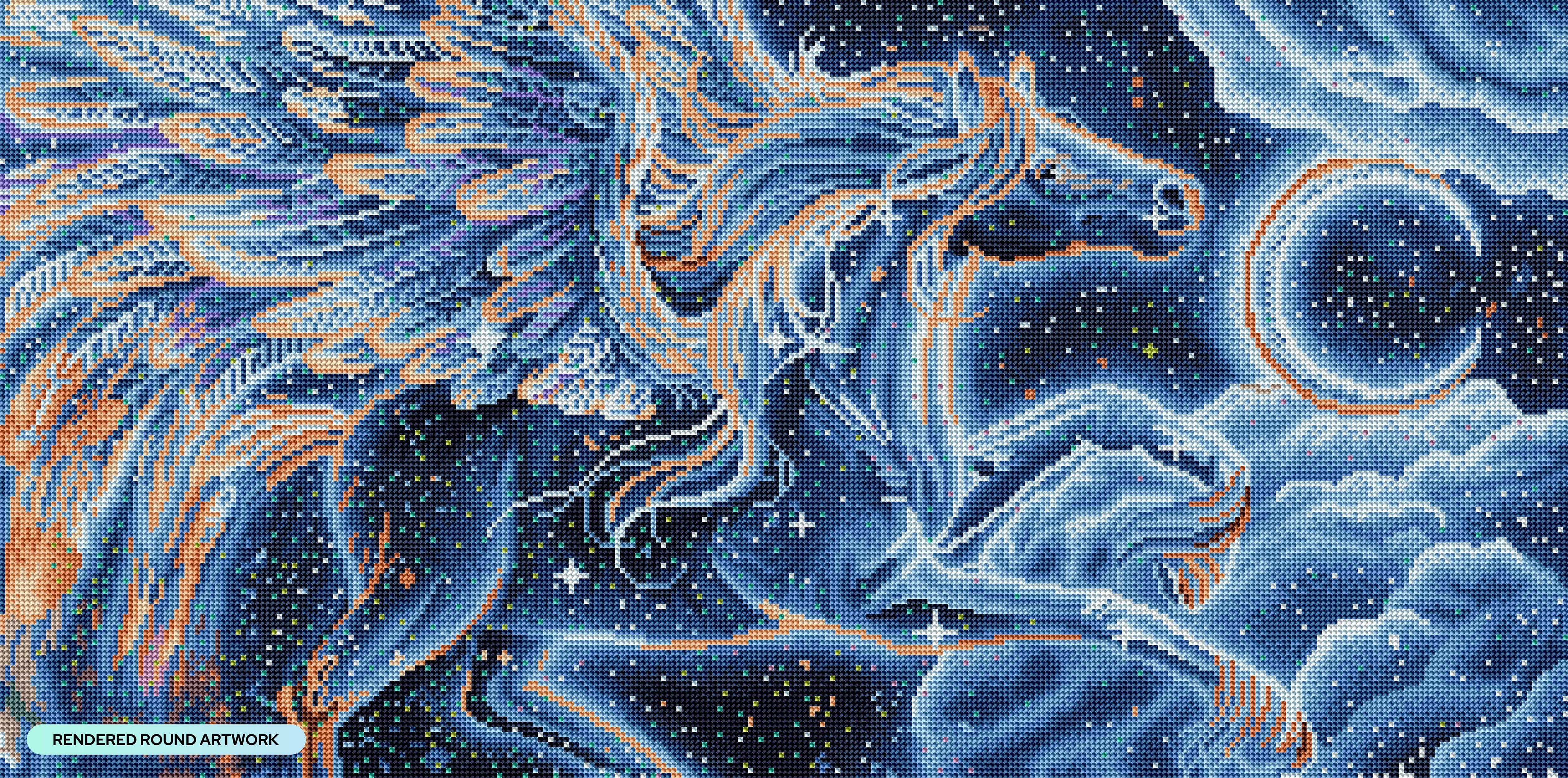 Fantasy Constellation Dragon Diamond Painting Full Diamond Mosaic