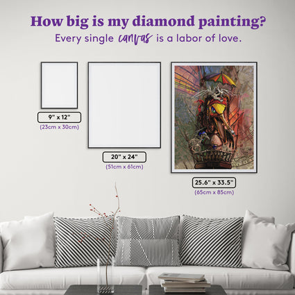 Diamond Painting Pierre 25.6" x 33.5" (65cm x 85cm) / Square with 83 Colors including 1 AB and 4 Fairy Dust Diamonds / 89,001