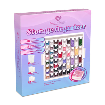 Diamond Painting Premium 54-Container Diamond Storage Organizer