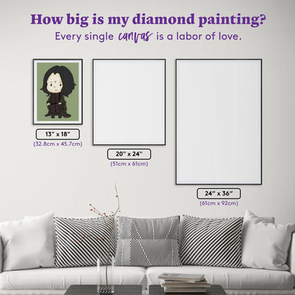 Diamond Painting Professor Snape™ 13" x 18" (32.8cm x 45.7cm) / Round With 11 Colors / 19,071