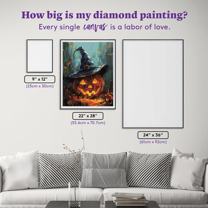 Diamond Painting Roguish Jack 22" x 28" (55.6cm x 70.7cm) / Round with 36 Colors including 1 AB and 3 Fairy Dust Diamonds / 51,914