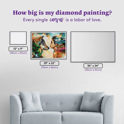 Diamond Painting Running the Distance 29" x 22″ (74cm x 56cm) / Square with 63 Colors including 4 ABs / 64,753