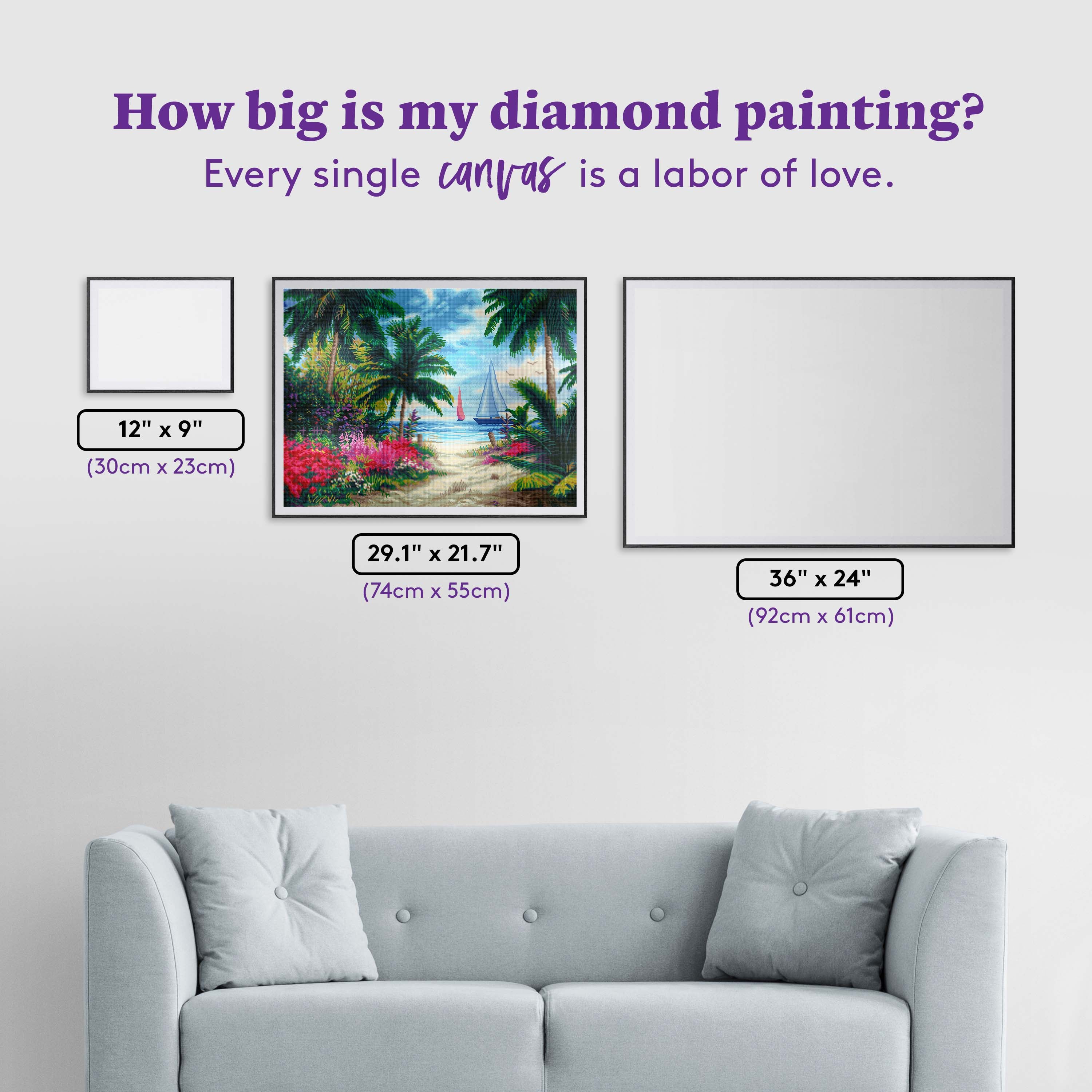 LARGE Diamond Painting Ocean life high quality x-large