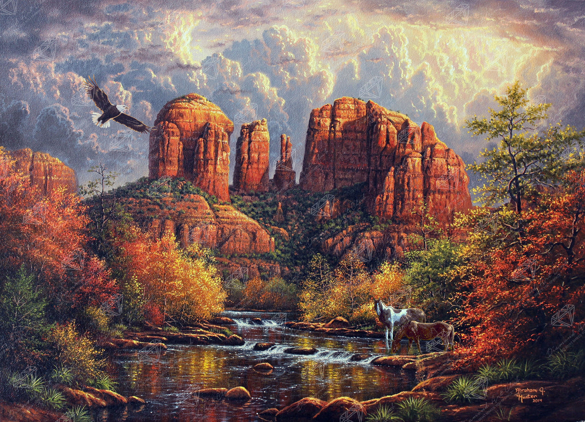 Diamond Painting Sedona Majesty 37" x 27.6" (97cm x 70cm) / Square with 59 Colors including 3 ABs / 109,309