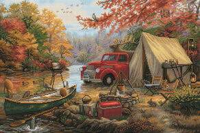 Diamond Painting Share the Outdoors 30" x 20″ (76cm x 51cm) / Square with 50 Colors including 1 AB / 61,004