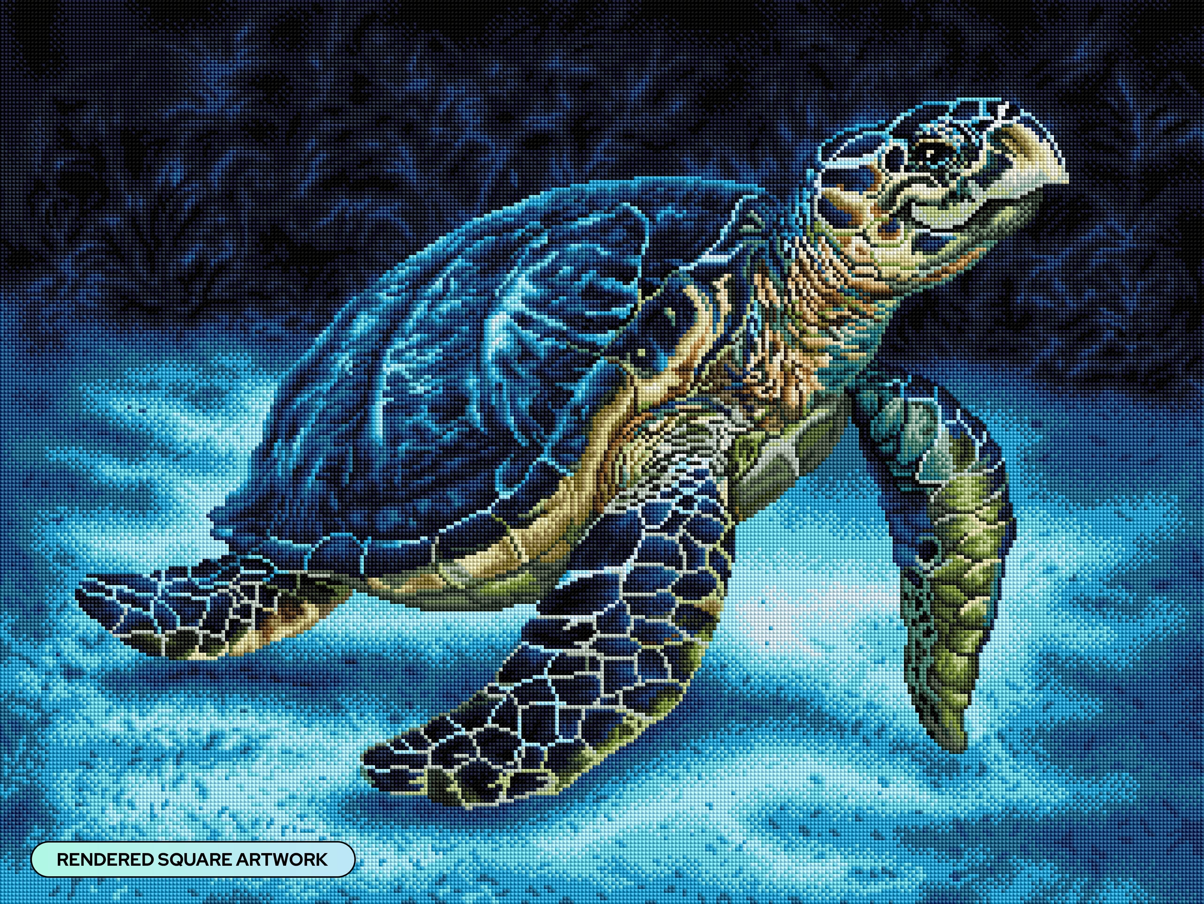 Seaside Haven - Turtle Diamond Painting Kit - YLJ Art - YLJ Art