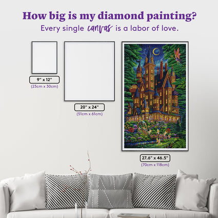 Diamond Painting Some Enchanted Evening 27.6" x 46.5" (70cm x 118cm) / Square with 51 Colors including 5 ABs / 129,636